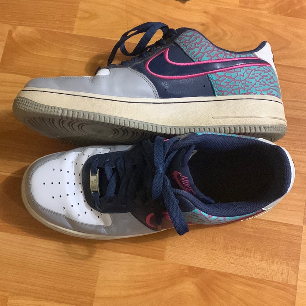 Nike Air Force 1 Midnight Navy/Fusion Pink Size 9 US Mens
